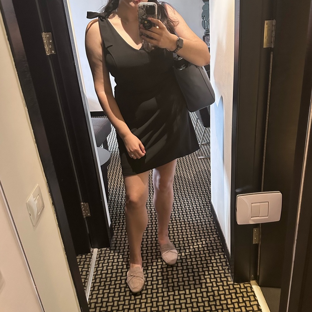 Express Tie Shoulder Mini Dress
